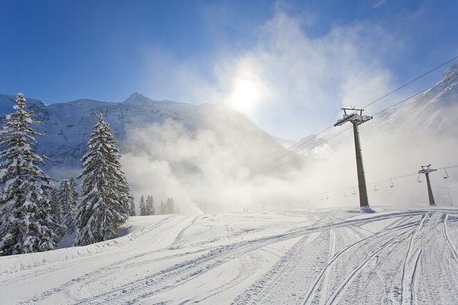 Schneekanonen am Schlegelkopf