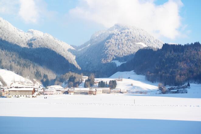 Winterlandschaft Bezau
