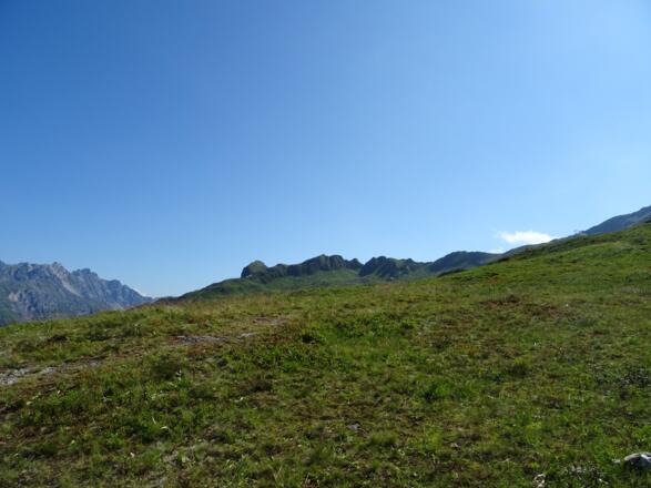 Schloßboden - den Gipfel bereits im Blick