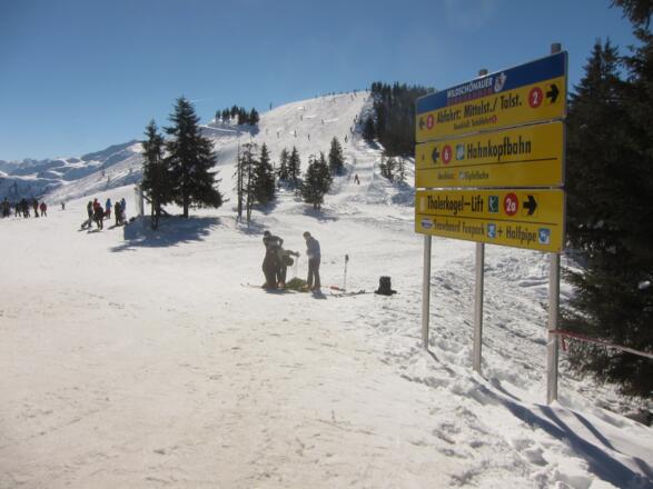 Startpunkt bei der Bergstation der Schatzbergbahn