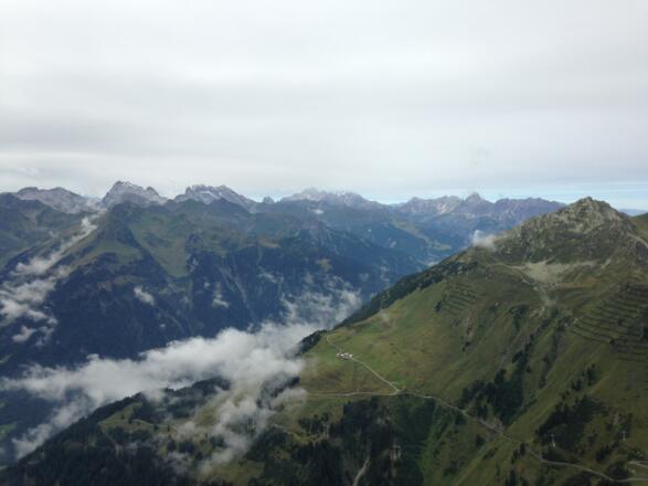 Alpe Zamang und Zamangspitze vom Scheimersch