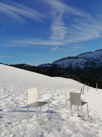 Georunde Rindberg im Winter