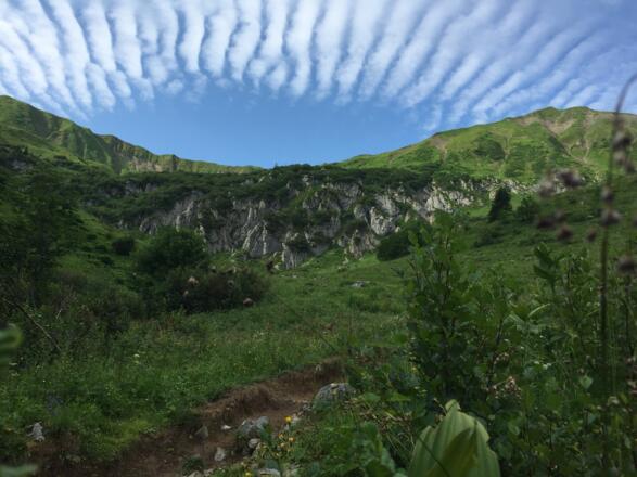 Aufstieg durchs Bärgunttal