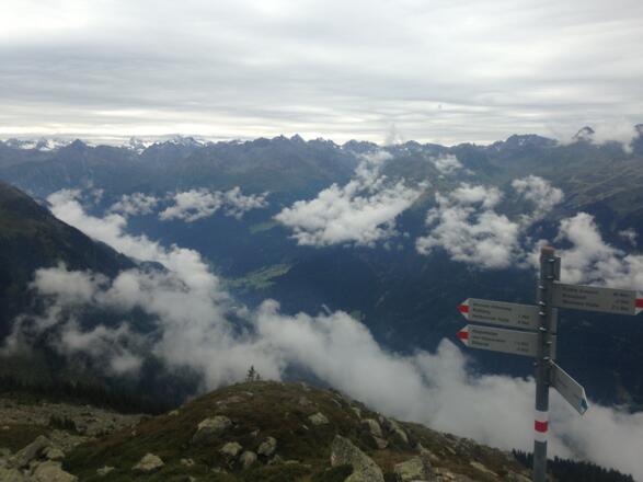 Blick von der Gabelung ins Silvretta Massiv (Scheimersch)