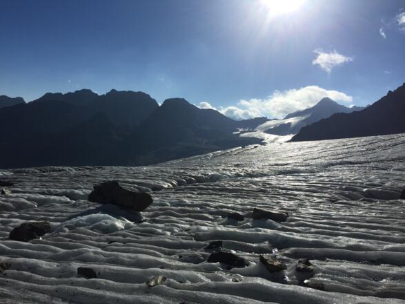 Auf dem Gletscher zum Piz Buin