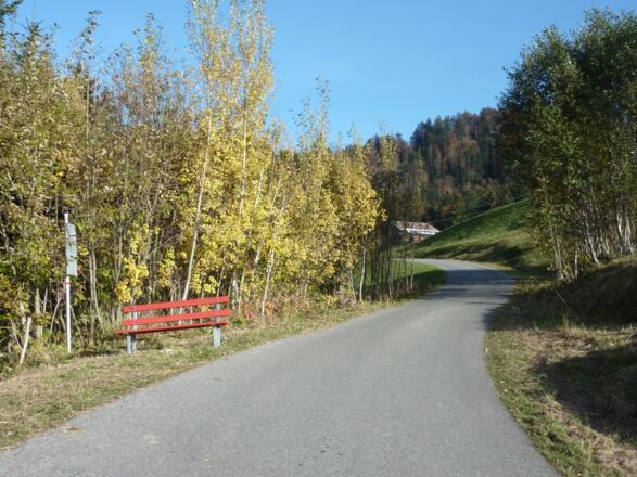 Sagentafel M4 in Greban oberhalb von Alberschwende