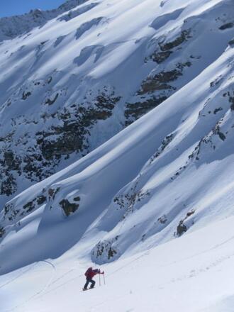 alpiner Anstieg