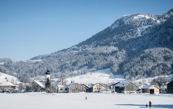 Andelsbuch im Winter