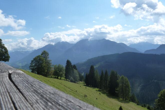 Ausblick von der Meiselsteinalm