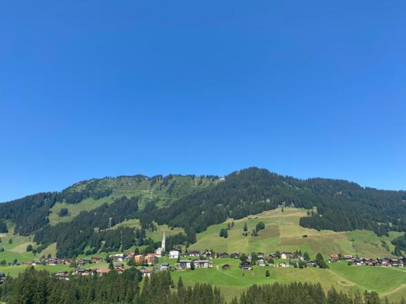 Auf dem Rückweg mit Blick nach Mittelberg