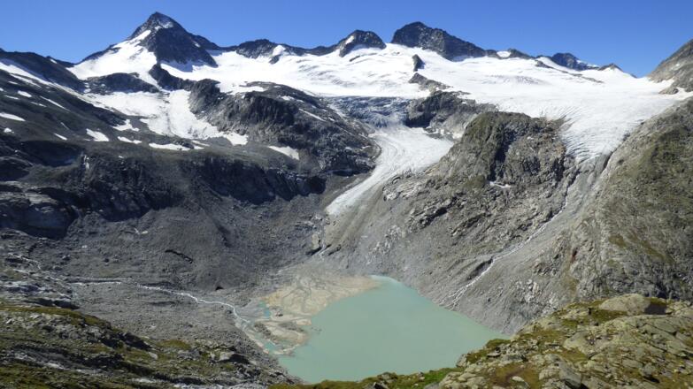 Blick zum Gletschersee