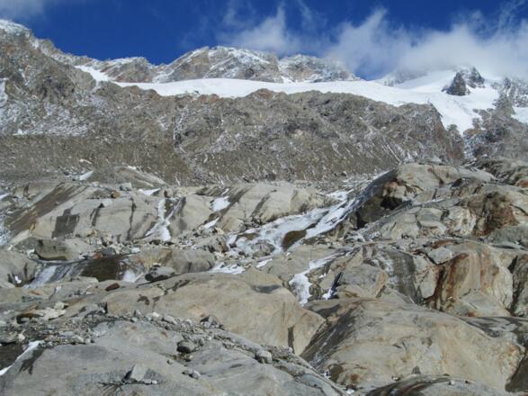 Gletscherschliff am Umbalgletscher