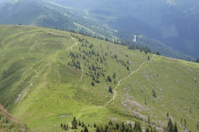 Aussicht vom Gipfelkreuz