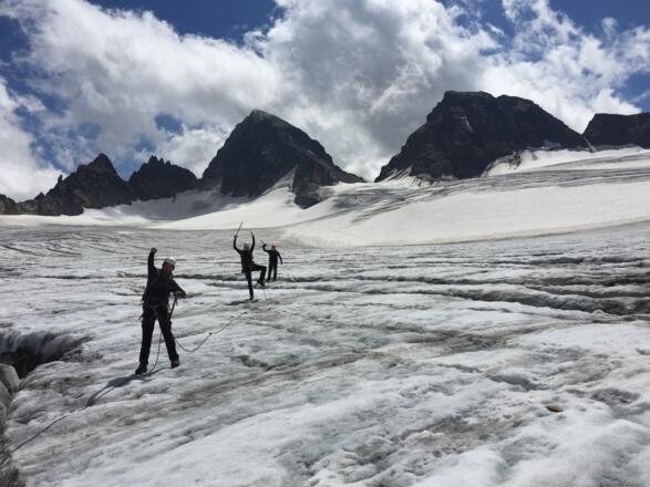 Piz Buin mit der  Piz Buin Lücke