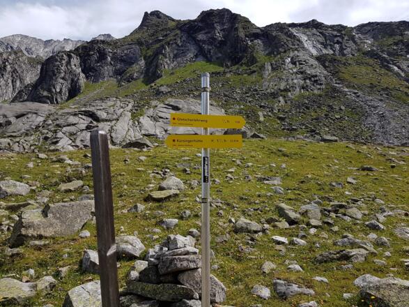 Wegweiser Gletscherlehrweg