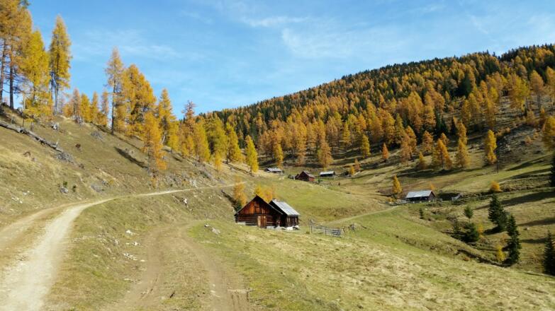 Blick auf die Dorferhütte