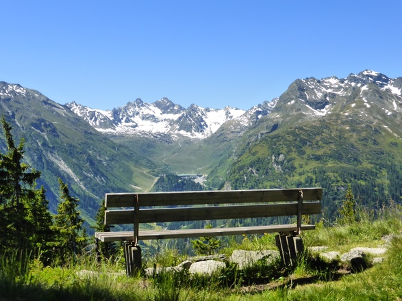 Blick Silvretta Hochalpenstraße
