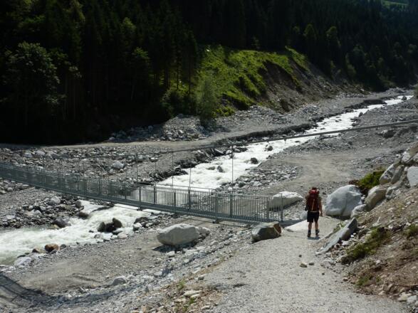 Hängebrücke über den Obersulzbach