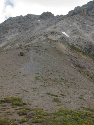 Am Grat Richtung Grießener Hochbrett
