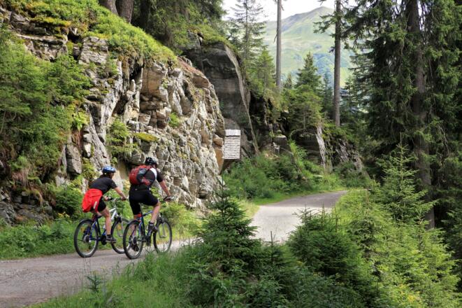 Biken auf dem Kristberg