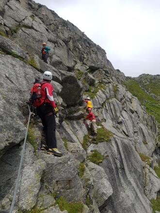 Genuß im Klettersteig