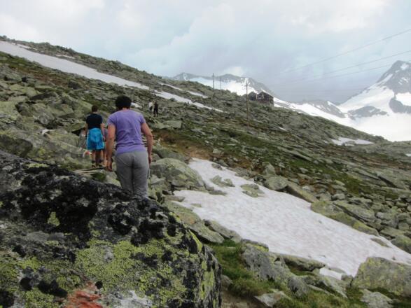 Die Kürsinger Hütte kommt in Sicht