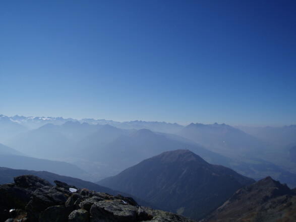 Blick vom Glungezer zurück zum Patscherkofel