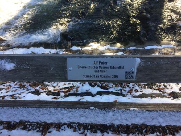 Weg der großen Namen im Winter