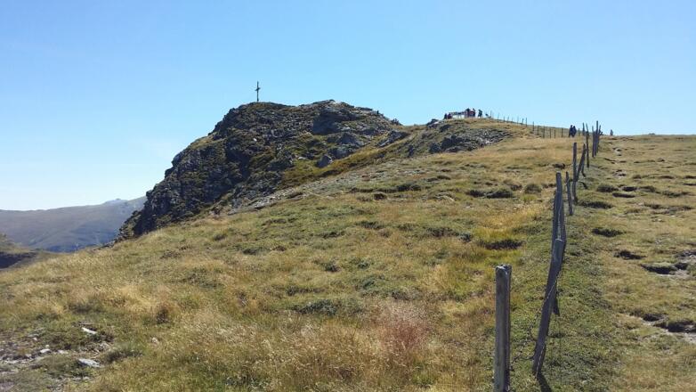 Letzte Meter vor dem Gipfelkreuz