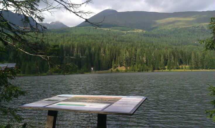 Infoschild am Prebersee