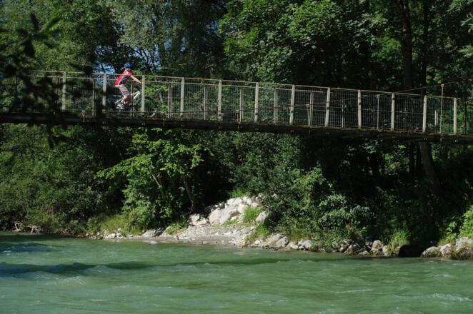 Der Ennsradweg hat auch seine abenteuerlichen Seiten