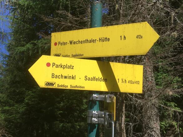 Abzweiger Schattseitweg