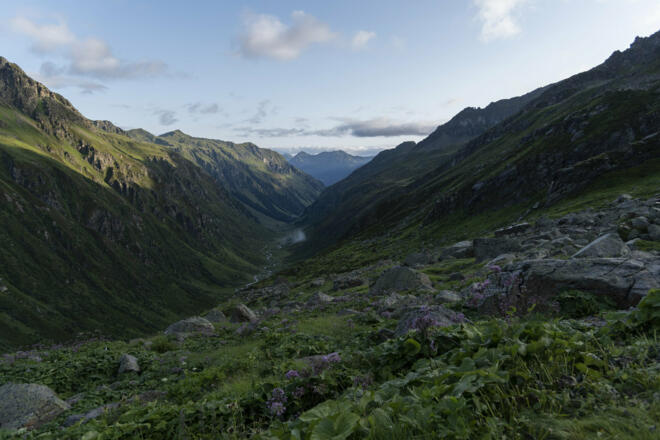 Ausblick ins Garneratal von Tübinger Hütte (c) Martin Vogel / Vorarlberg Tourismus