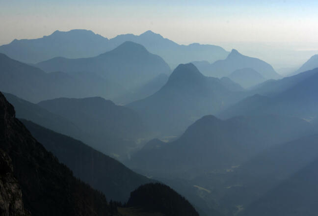 Abendstimmung an der Hütte