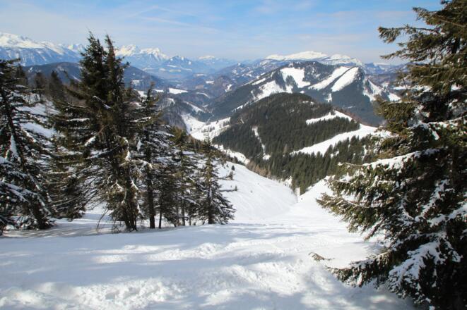 Einfahrt in den Abfahrtsgraben