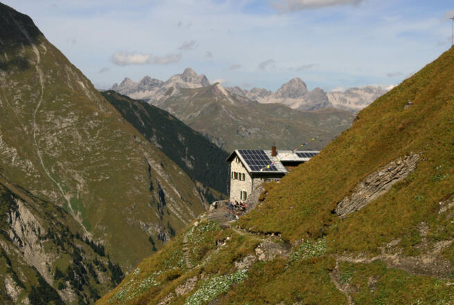 Blick zurück zur Simms Hütte
