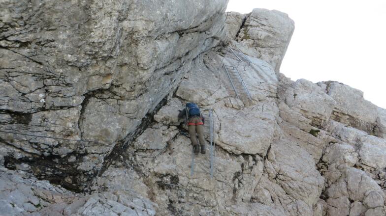Leitern am Südwandklettersteig