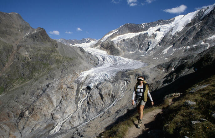 Letzter Abschnitt nach Querung des Taschachferner