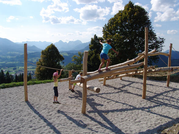Klettergerüst für Kinder am Wurbauerkogel