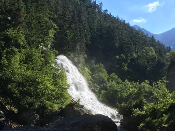 Aussicht zum Wasserfall