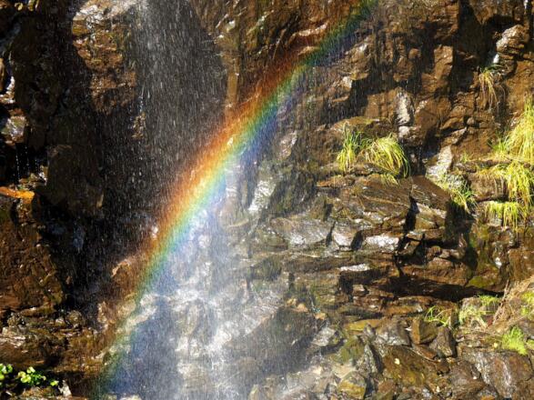 Regenbogen um 1340m am Alpinsteig
