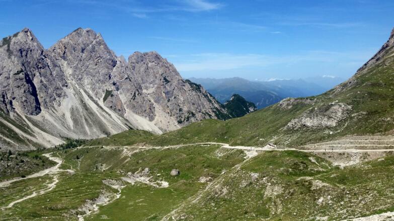 Blick zurück zum Aufstieg