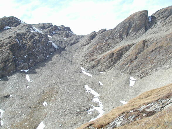 Blick zurück zur Pfortscharte