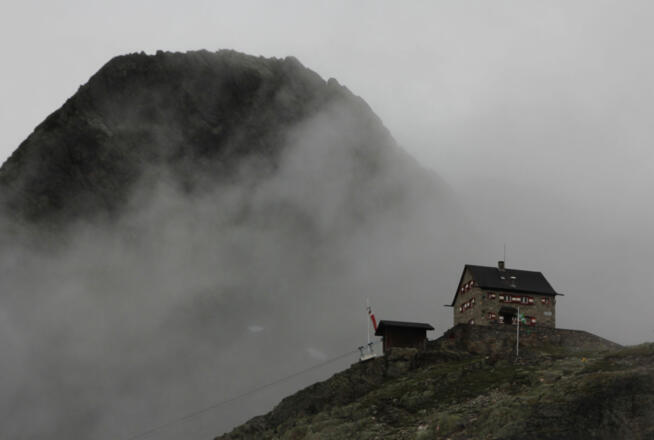 Die letzten Meter zur Erlanger Hütte