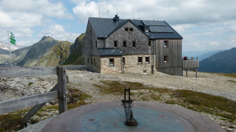 Panoramascheibe an der Hagener Hütte