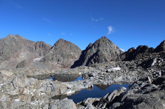 Blick von der Gradenscharte zum Perschitzkopf