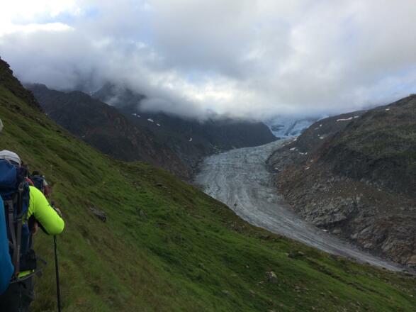 Blick zurück zum Gletscher