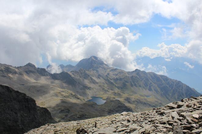 Blick nach Südosten auf Alkuser See und Schleinitz