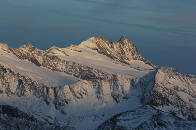 Blick von der Neuen Prager Hütte zum Großglockner
