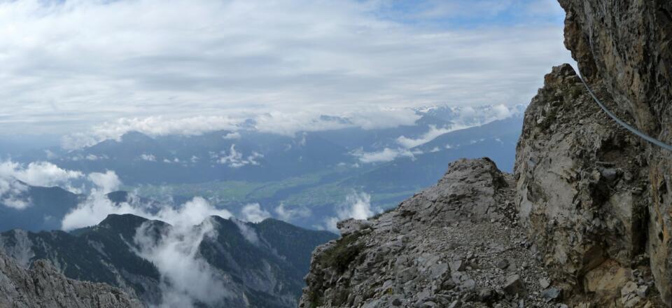 Ausgesetzte Passage am Freiunger Höhenweg